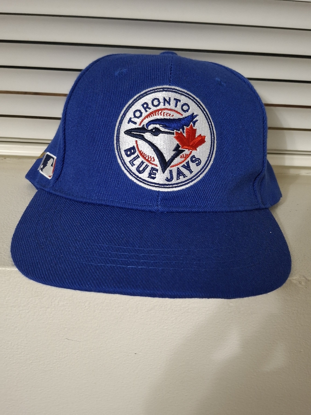 Vintage Toronto Blue Jays x Miller Beer Promo Snapback Hat Cap - Royal Blue MLB